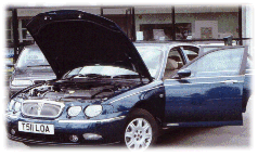 Rover 75, open bonnet